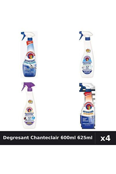 Chanteclair Set 4 Degresant Universal 600ml 625ml - Bicarbonat, Mosc Alb, Ext...