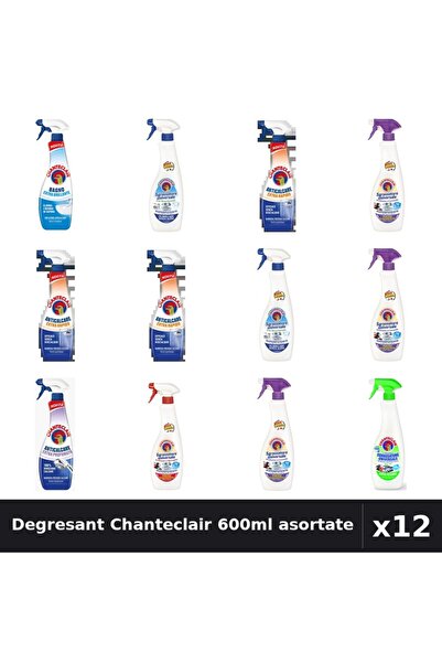 Chanteclair Pachet 12 Degresant Universal 600ml - 8 Arome Asortate - Curateni...