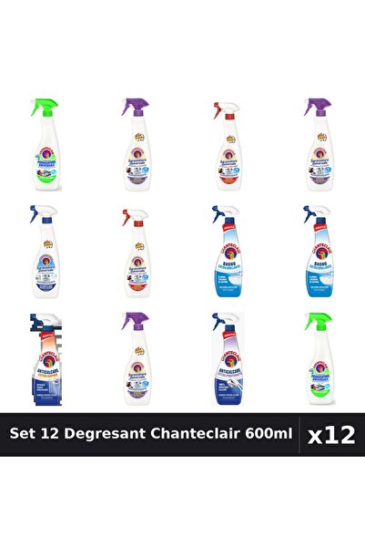 Chanteclair Set 12 Degresant Universal 600ml - Bicarbonat, Extra Parfumat, Ex...