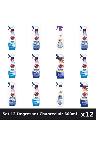 Chanteclair Set 12 Degresant Universal 600ml - Bicarbonat, Extra Parfumat, Ex...