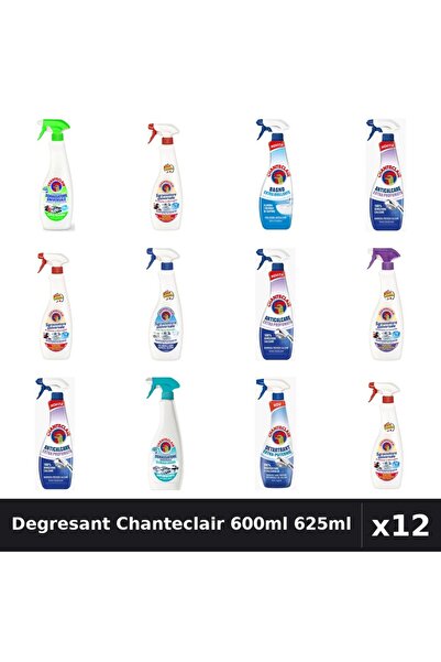 Chanteclair Set 12 Degresant Universal 600ml-625ml - 8 Arome, Anticalcar, Det...