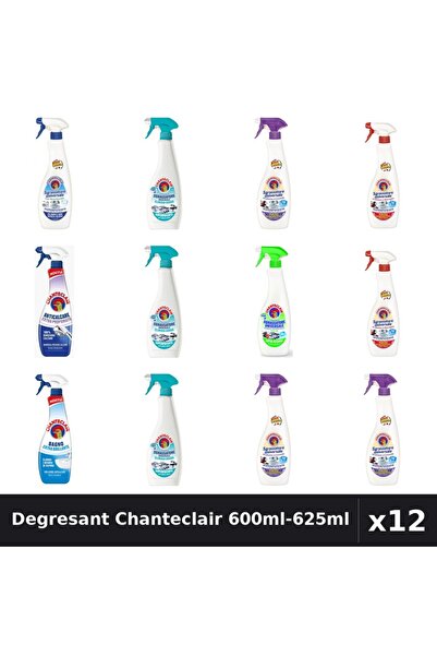 Chanteclair Set 12 Degresant Universal 600ml-625ml - 8 Arome Asortate Curaten...