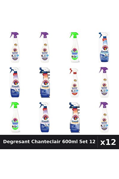 Chanteclair Set 12 Degresant Universal 600ml - Mosc, Lămâie, Lavandă, Marseilia