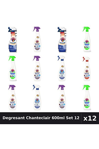 Chanteclair Set 12 Degresant Universal 600ml - 5 Arome, Bicarbonat, Lămâie, M...