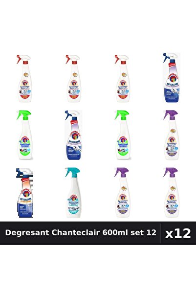 Chanteclair Set 12 Degresant Universal 600-625ml - Marsilia, Lavanda, Lamaie,...