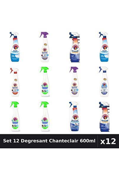 Chanteclair Set 12 Degresant Universal 600ml - Bicarbonat, Extra Puternic, Ex...