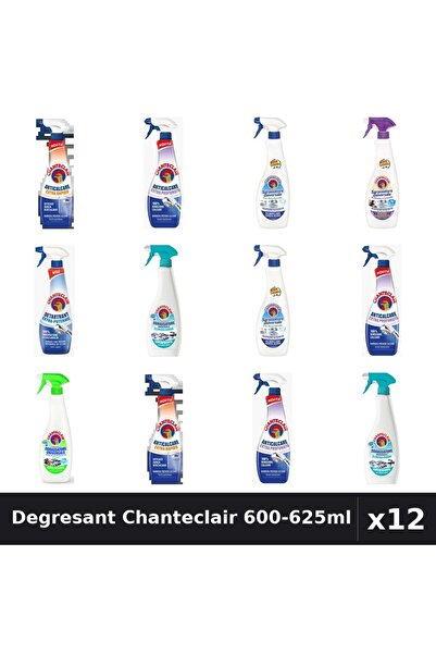 Chanteclair Set 12 Degresant Universal 600-625ml - 7 Arome, Anticalcar, Detar...