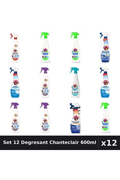 Chanteclair Set 12 Degresant Universal 600ml - Anti-Miros, Extra Puternic, Ex...
