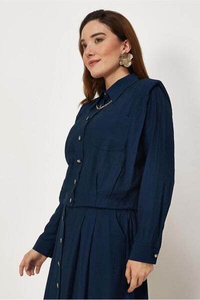 Alvina SET CĂMAȘĂ ȘI FUSTĂ CU GULER 46491