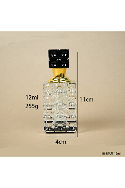 NUJET 1pcs Crystal Oil Bottle 12ml B815黑