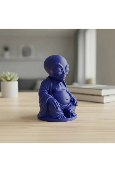 OEM Statueta Decorativa Alien Meditatie, Obiect Decor Casa si Birou
