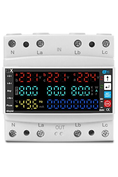 FUSIONTECHX Tuya WiFi FusionTechX ®   Contor inteligent de energie trifazat, ...