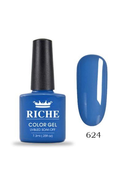 OEM Ojă semipermanentă Riche 624, Albastru 7.3 ml