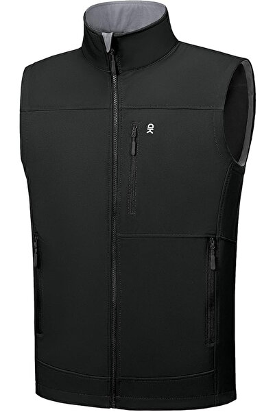 OEM Black vest, lightweight, lined, breathable, with side pockets, L