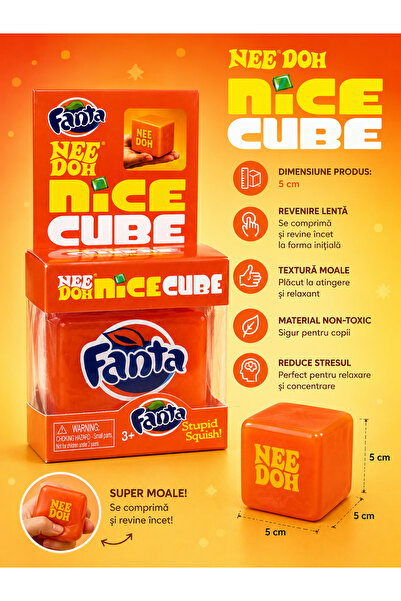 Needoh Cub Fanta Drăguț – Cub Squishy Antistres 5 cm, cu revenire lentă