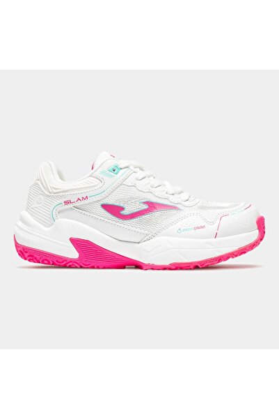 Joma JSLAMS2632OM Slam Jr Tenis ve Padel Ayakkabısı Çocuk - Beyaz/Pembe