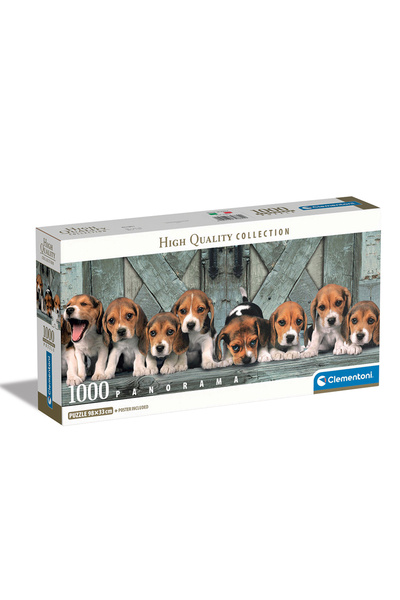 CLEMENTONI Παζλ Panorama High Quality Collection Σκυλάκια Beagles 1000 τμχ - ...