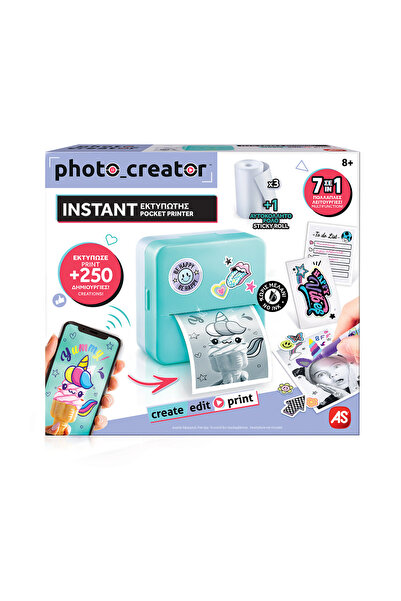 AS COMPANY Photo Creator Instant Φορητός Εκτυπωτής Για Ηλικίες 8+