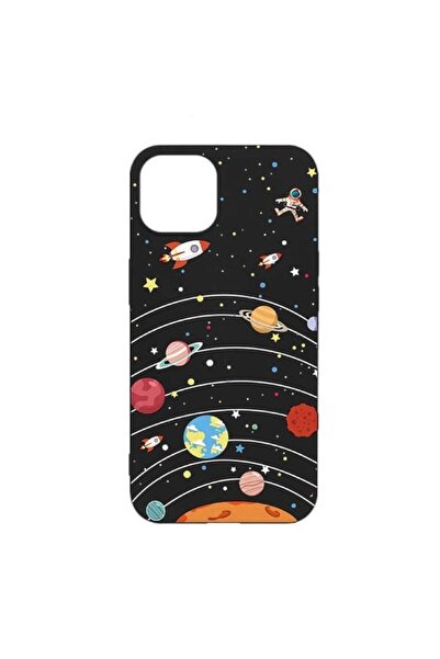 OEM Husa compatibila cu Apple iPhone 13 Pro Silicon Matte Neagra Model Astro ...