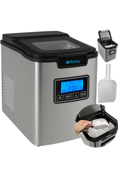 Ruhhy Aparat automat de făcut cuburi de gheață K5536, 12 kg/zi