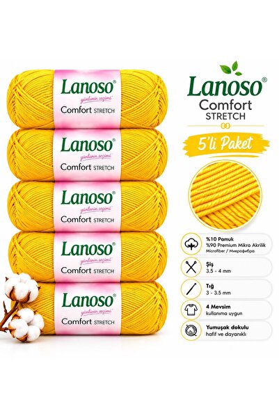 Lanoso COMFORT STRETCH Elastik bikini, mayo ipi 5 li paket