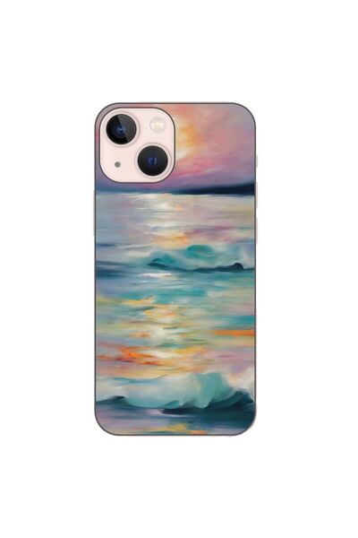 OEM Θήκη συμβατή με Apple iPhone 13 Mini, από σιλικόνη gel TPU, με σχέδιο ακο...