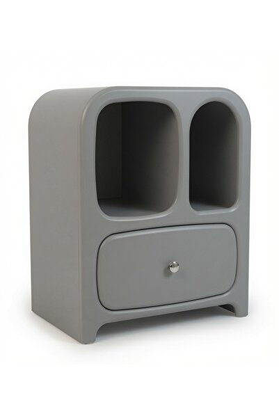 ELEFANTE Premium Modern Arched Nightstand with Storage Drawer – Fully Assembl...