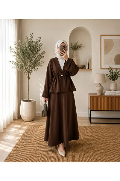 Lior Design طقم تنورة بزر إغلاق للإحتفالات الإسلامية