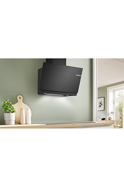 Bosch Hotă decorativă suspendată de perete 80 cm, Negru DWK81AN60
