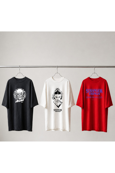 Grafftee Clothing Set od 3 Stranger Things majice sa specijalnim dizajnom, un...