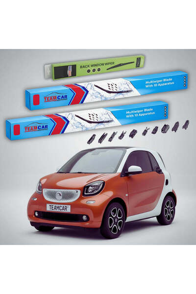 TEAMCAR Ștergătoare Smart Fortwo Coupe 453 2014-2021 |   Set Față și Spate Pl...