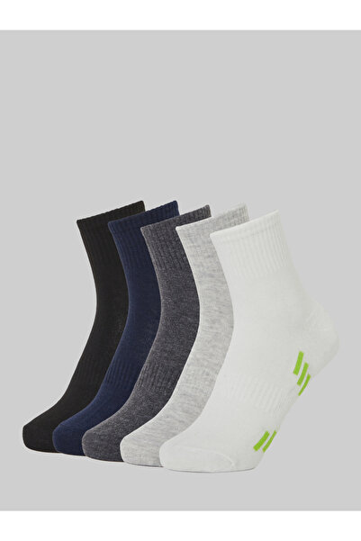 Styli Pack of 5- Striped Detail Ankle Socks