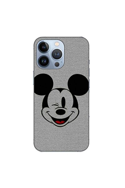 OEM Калъф, съвместим с Apple iPhone 13 Pro, силиконов гел TPU, с десен на Мики