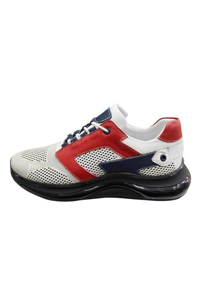 King Shoes Genuine Leather Thick Sole Men's Sneaker
