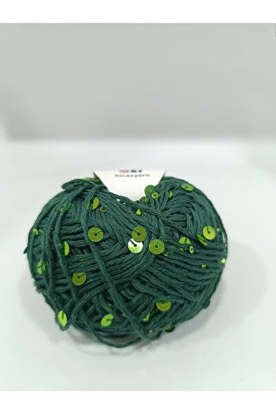 Pİ Yarn Hicaz Large Sequin Hand Knitting Yarn 50Gr