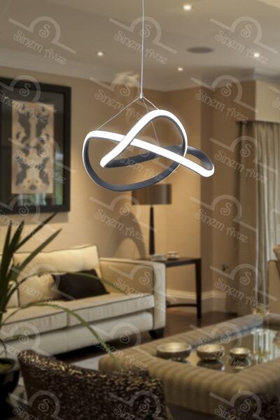 Elektroyou Efsane Modern Beyaz Power Ledli Avize