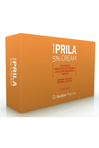 AVALON PHARMA بريلا 5% كريم مخدر ومسكن موضعي 5 جم × 5 أنابيب - Prila 5% Cream...