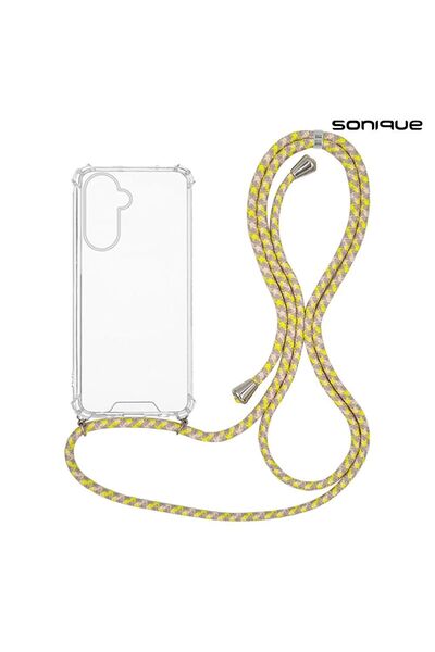 Sonique Θήκη Σιλικόνης με Κορδόνι Armor Clear Samsung Galaxy A36 5G Rainbow Κ...
