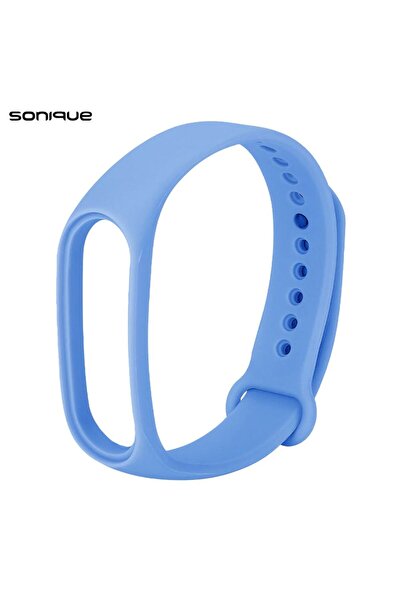 Sonique Λουράκι Σιλικόνης Color για Xiaomi Mi Band 3/4 Ανοιχτό Μπλέ