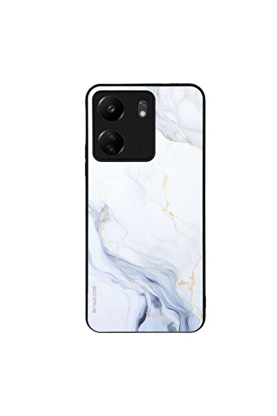 Sonique Θήκη Marble Series για Xiaomi Redmi 13C 4G / Poco C65 4G Λευκό 02