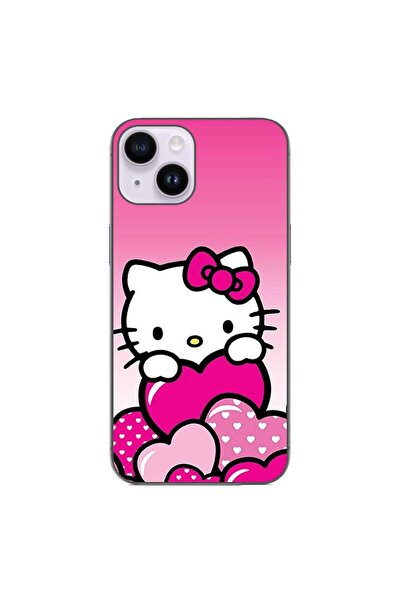OEM Husa compatibila cu Apple iPhone 14 Silicon Gel Tpu Model Hello Kitty Pin...
