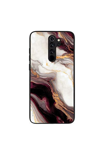 Sonique Θήκη Marble Series για Xiaomi Redmi Note 8 Pro Μπορντώ