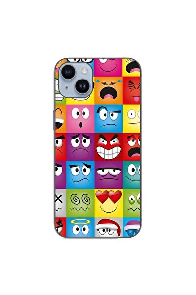 OEM Husa compatibila cu Apple iPhone 15 Plus Silicon Gel Tpu Model Funny Faces