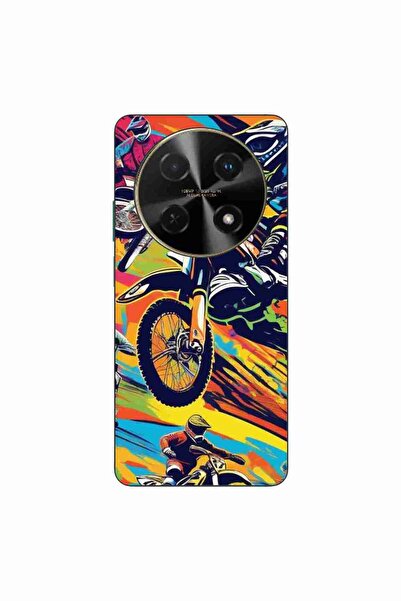 OEM Θήκη συμβατή με Huawei Nova 12i Σιλικόνης Gel TPU με σχέδιο Motocross Pop...