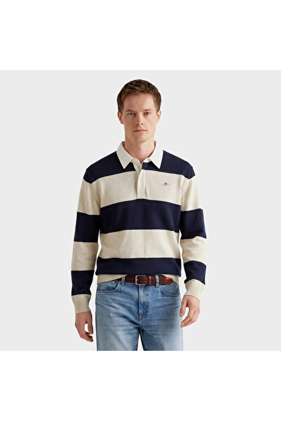 Gant Erkek Lacivert Regular Fit Polo Yaka Triko
