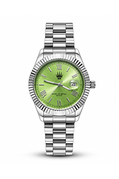 WATCHOFROYAL Moment Silver Green Wristwatch