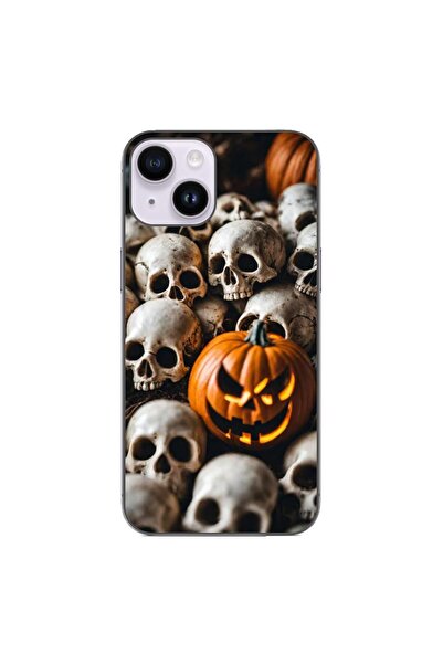 OEM Husa compatibila cu Apple iPhone 15 Silicon Gel Tpu Model Halloween Patte...