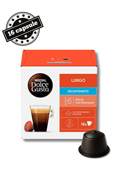 Nescafe 16 Κάψουλες Dolce Gusto Lungo Αποκαφεϊνωμένες