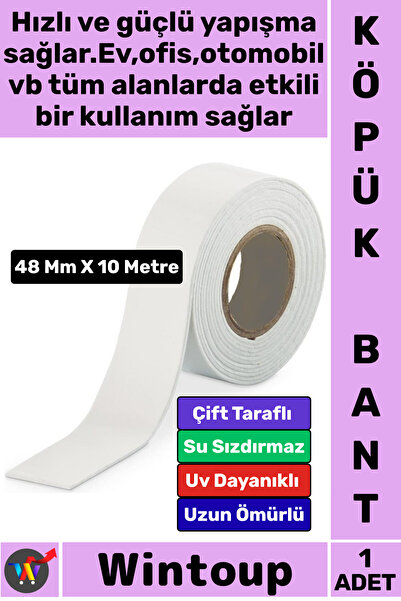 Wintoup #Bant Profesyonel İç Mekan Süper Güçlü Yapışkan Metal Plastik Duvar A...