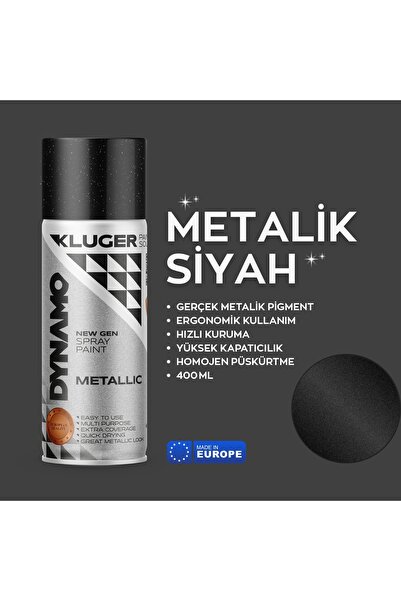 Kluger Dynamo Altın & Bakır & Gümüş & Aliminyum & Metalik Efekt Sprey Boya